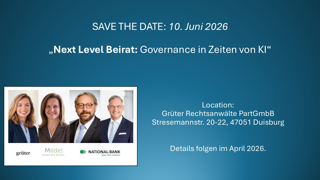 Next Level Beirat: Governance in Zeiten von KI